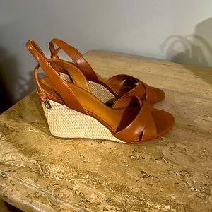 J.Mclaughin Camel wedges. Size 8.5. Very comfortable and great for work/date.